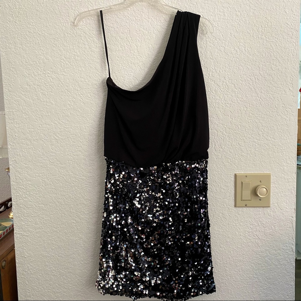 Way-In Clothing Co. One-Shoulder Sequin Dress